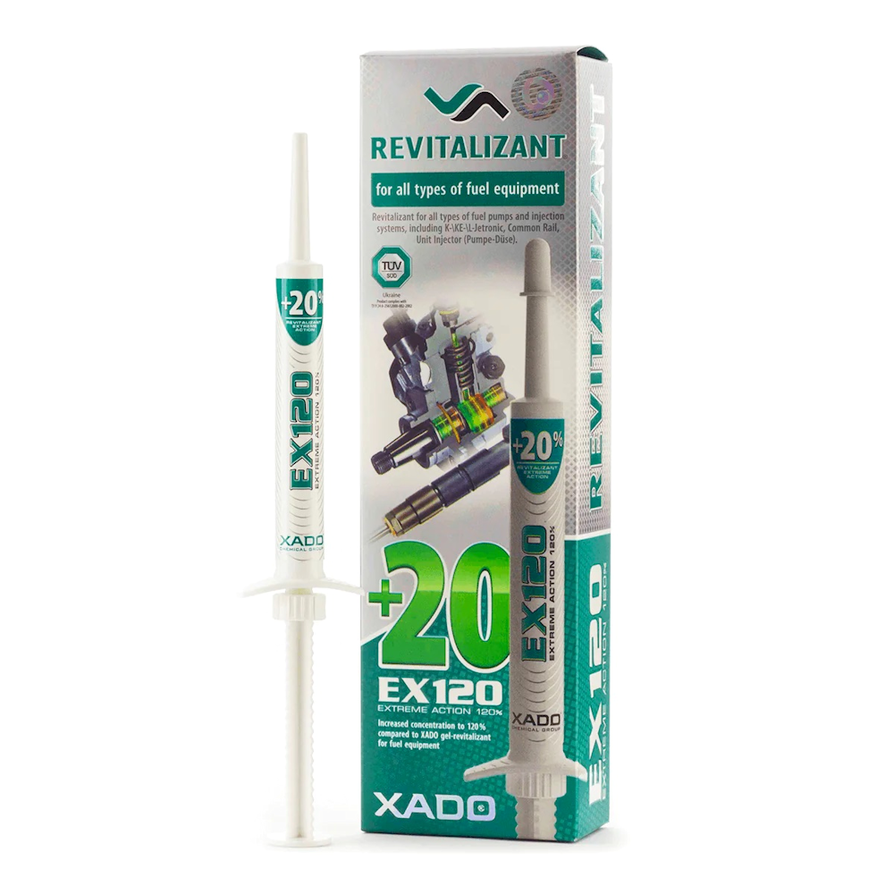 XADO REVITALIZANT EX120 燃料装置と燃料噴射システム用